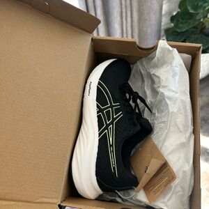 ASICS Black and Yellow Athletic Sneakers